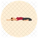 Durmiendo Heroe Yoga Icono