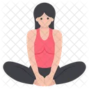 Ejercicio Yoga Meditacion Icono