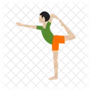 Yoga Pose Fitness Icon