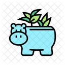 Pot Hippopotamus Form Icon