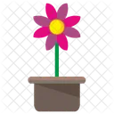 Open Pot Plant Icon