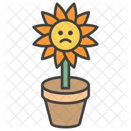 Pot de tournesol Emoji Icône