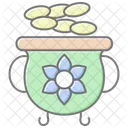 Pot Of Gold Lineal Color Icon Icon