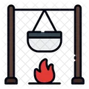 Pot on fire  Icon