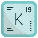 Potassium Chemistry Periodic Table Icon