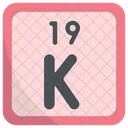 Potassium Periodic Table Chemists Icon
