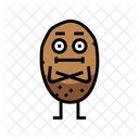 Potato Character Vegetable Face Icon