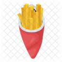 Fries Potatoes Box Icon