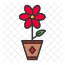 Vaso Planta Flor Icon