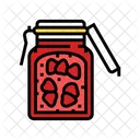 Pote de morango  Ícone