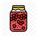 Pote de morango  Ícone