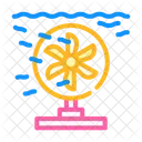 Esquema Trabajo Marea Icono