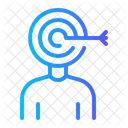 Potenzieller Kunde Zielgruppe Ziel Symbol