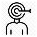 Potenzieller Kunde Zielgruppe Ziel Symbol