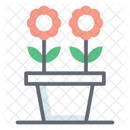 Potted Flowers  Icon