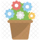 Potted Plant Flowering Icon