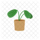 花、植物、鉢植え アイコン