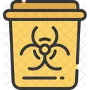 Poubelle Dhopital Produits Radioactifs Soins De Sante Icône