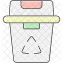 Icone De Couleur Lineaire De Poubelle Icon