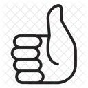 Pouces vers le haut  Icône