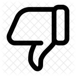 Pouces vers le bas  Icône