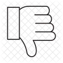 Pouces vers le bas  Icône
