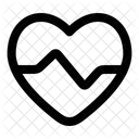 Cardiogramme Frequence Cardiaque Coeur Icône
