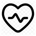 Cardiogramme Frequence Cardiaque Coeur Icône