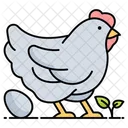 Poultry Farming Chicken Farm Agriculture Icon