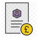 Pound Banking Document Icon