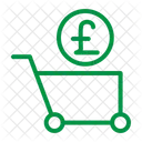 Pound And Cart Money Currency Icon