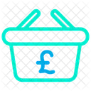 Basket Buy Pound Icon
