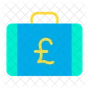 Pound Briefcase Pound Suitcase Money Briefcase Icon