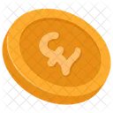 Pound Coin Gold Pound Uk Currency Icon