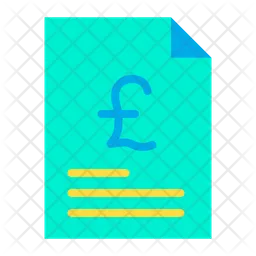 Pound Document  Icon