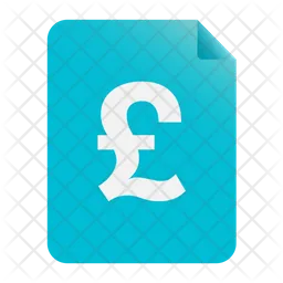 Pound Document  Icon