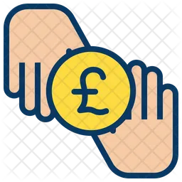 Pound Donation Coin  Icon