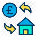 Pound Home Cost  Icon