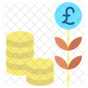 Mmoney Plant Pound Investment Growth Icon