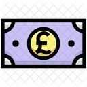 Pound Note Cash Note Icon