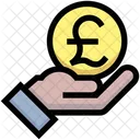 Pound Pay Coin Give Icon