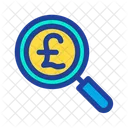 Magnifier Glass Pound Find Icon