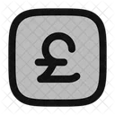 Pound Square Money Currency Icon