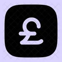 Pound Square Money Currency Icon