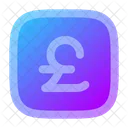 Pound Square Money Currency Icon