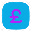 Pound Square Money Currency Icon