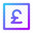 Pound Square Money Currency Icon