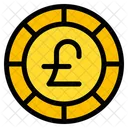 Pound Sterling Coin Currency Icon