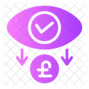 Pound Sterling Cost Checkmark Symbol