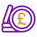 Pound Sterling Coin Money Currency Icon